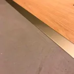 Арт Бетон (микроцемент) ITALICA SuperCemento (примыкание с паркетом)