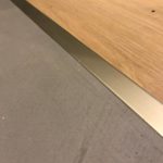 Микроцемент ITALICA SuperCemento (примыкание с паркетом)