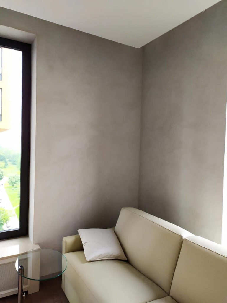 Квартира г. Москва микроцемент Italica Super Cemento