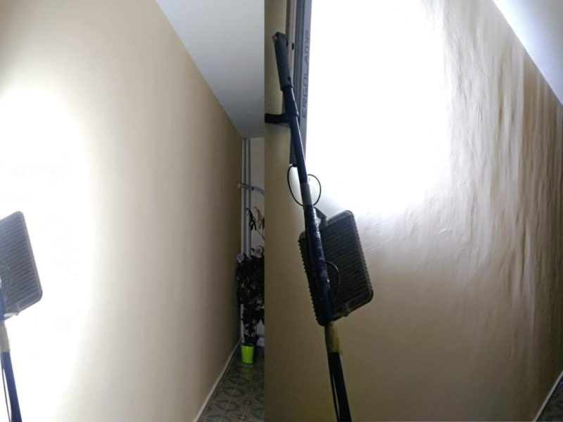 Проверка стен боковым светом