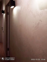 Коридор квартиры Italica Intonaco Travertino КМ0 + лак Protectiva 7