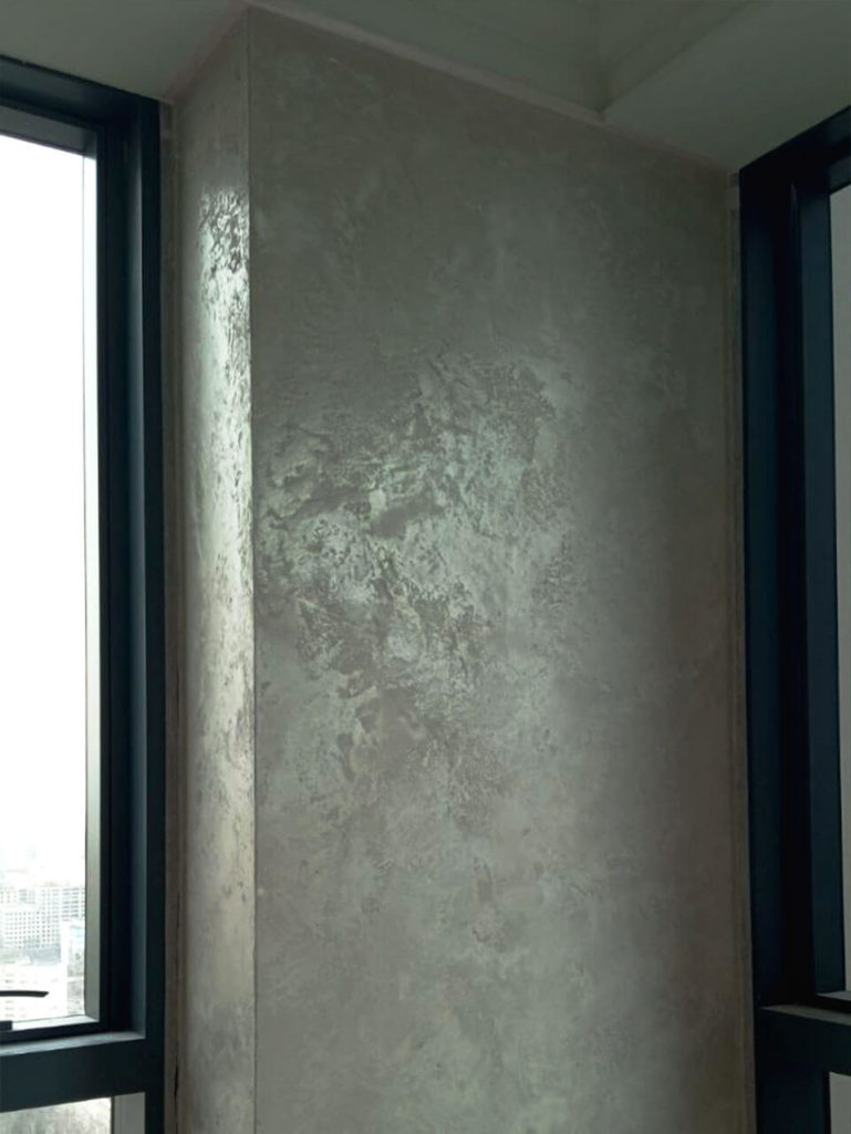 Intonaco Travertino КМ0 + Lacca Protettiva 7