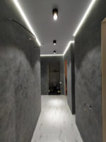 Черный Italica Gradiente в прихожей. Замшевый эффект