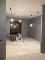 Штукатурка мокрый шелк Квартира в Italica Luce в темном цвете