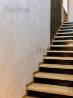 Штукатурка мокрый шелк Italica Seta Delicato в интерьере