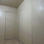 Микроцемент во всех помещениях Polycement 300 + Protector + воск Cera Perla argento