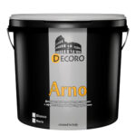 Декоративная штукатурка DECORO Arno (Арно) Bianco / Nero с эффектом мрамора с прожилками 1 кг