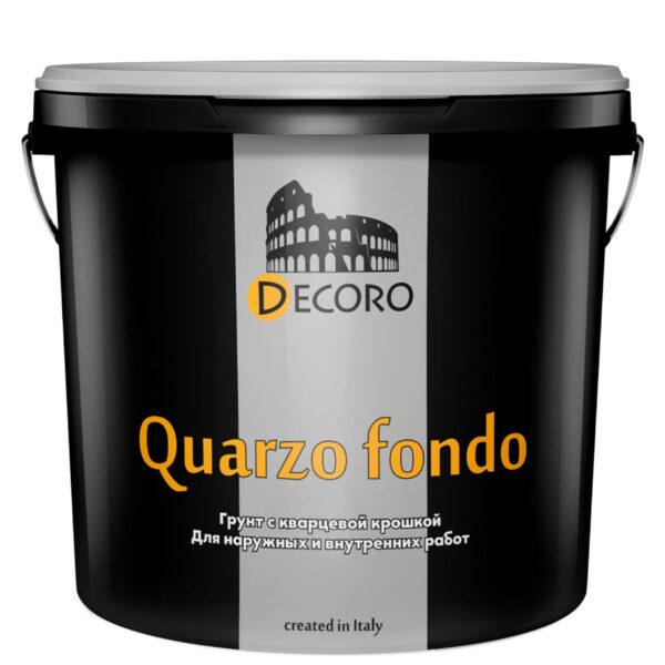 Мелкозернистый грунт DECORO Quarzo Fondo с кварцевым песком