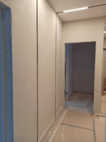 Декоративная штукатурка микроцемент Polycement + Finishmatt в пастельном оттенке