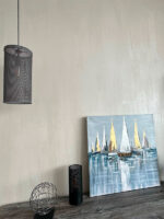 Штукатурка мокрый шелк Seta Minerale + Luce в пастельном цвете для минималистичного стиля