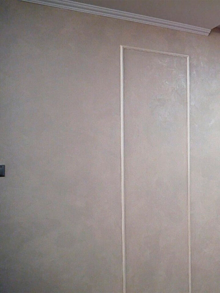 Декоративная штукатурка мокрый шелк супер прочное покрытие в интерьере