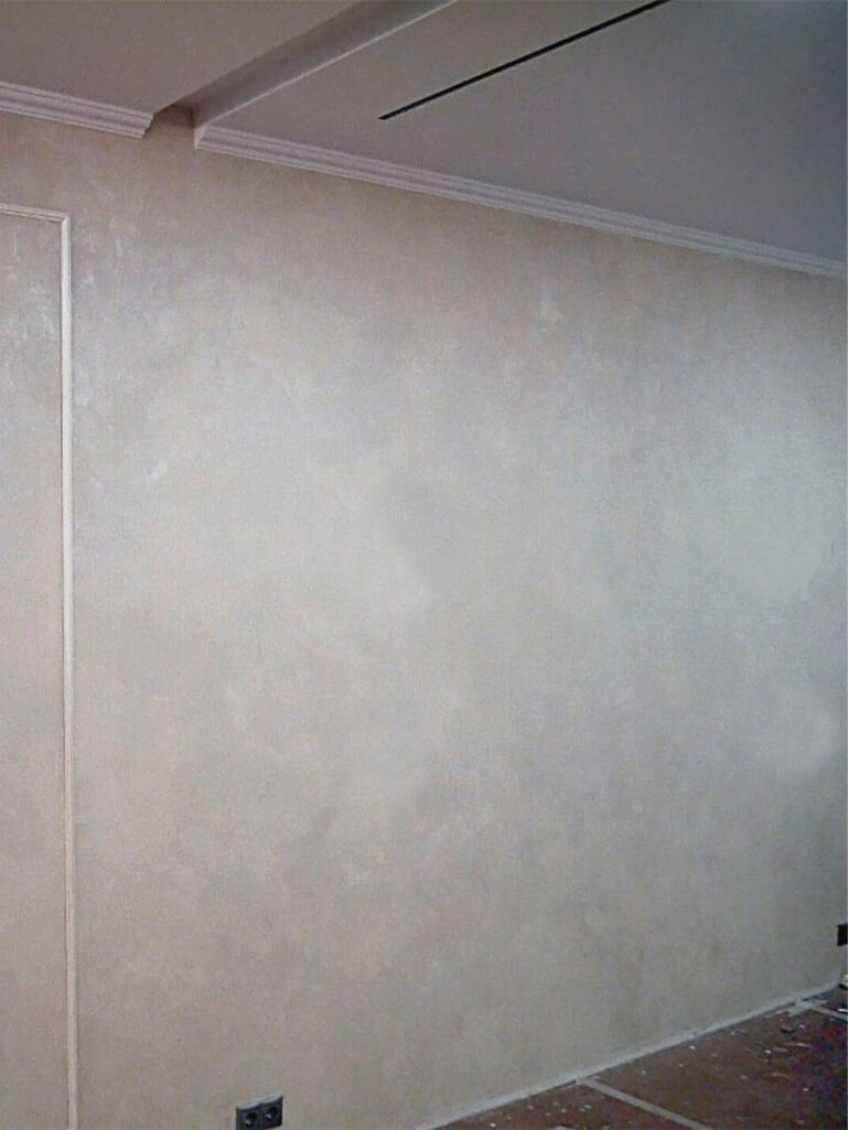 Декоративная штукатурка мокрый шелк супер прочное покрытие в интерьере