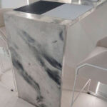 Декоративная штукатурка Italica Granito оформление столешницы под мрамор