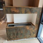 Фальшкамин Marmo Travertino 500 + ржавчина Ferro и активатор коррозии Ironic