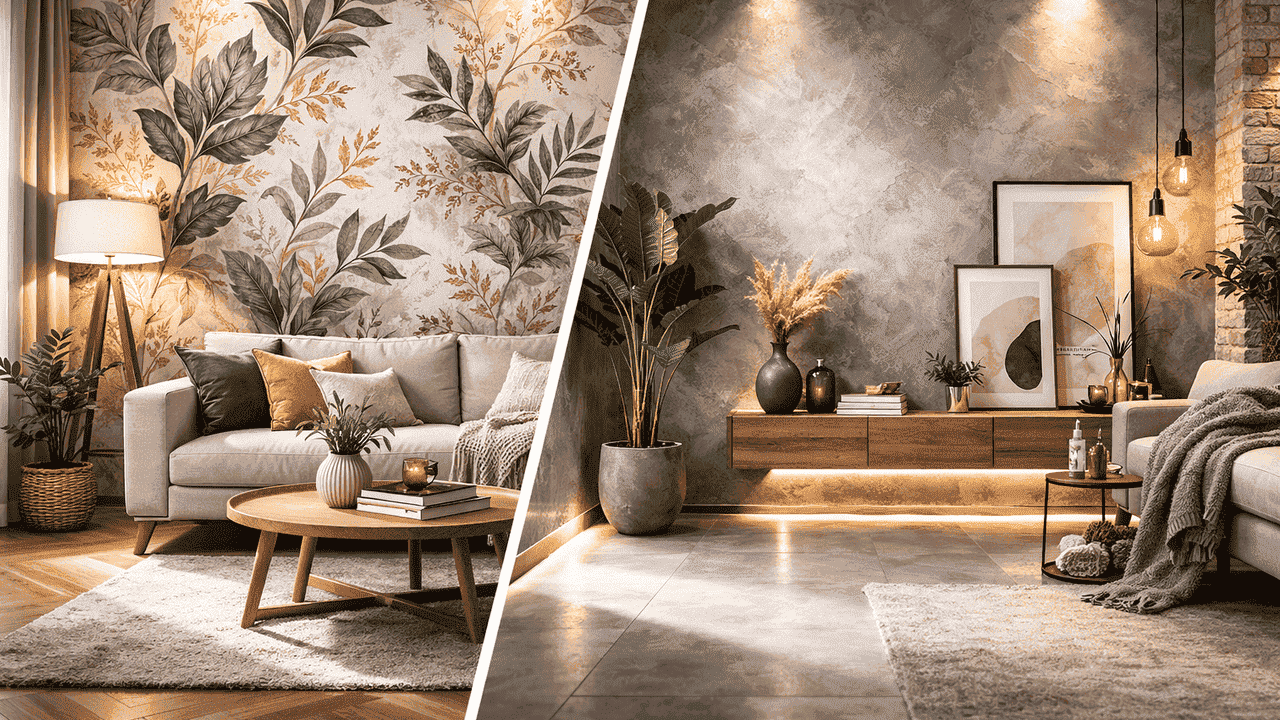 Что лучше декоративная штукатурка или обои