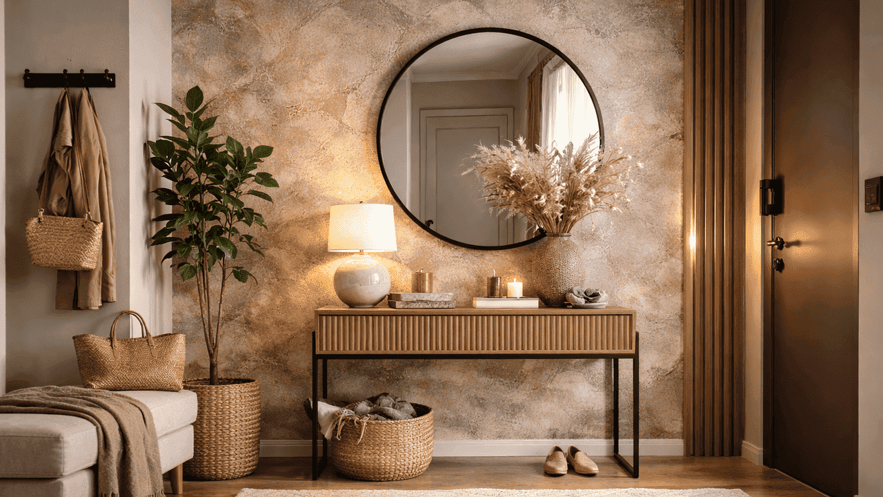 Какую декоративную штукатурку выбрать для акцентной стены